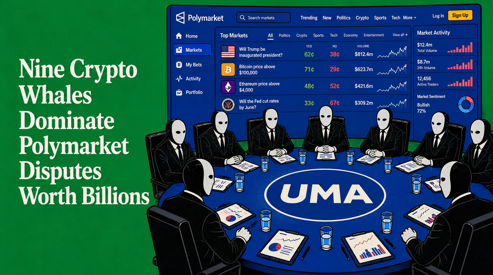 Nine Crypto Whales Control $5B in Contested Polymarket Disputes